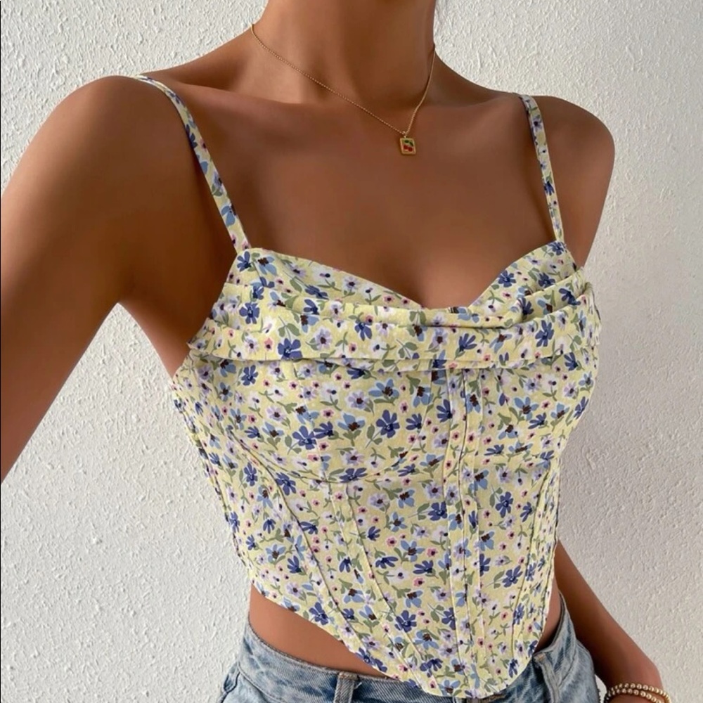 Shein corset style top L